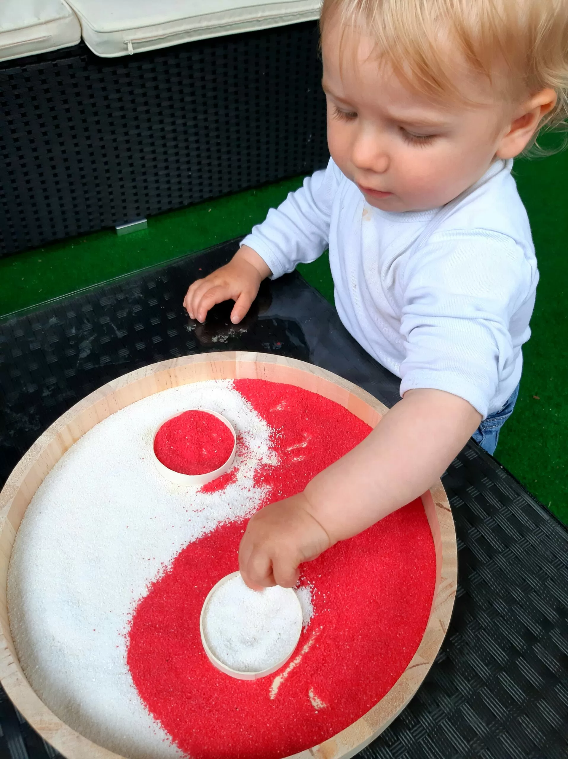 Mandala Ritual bei der Beerdigung mit Trauerredner - Zen Vater Meister Reding