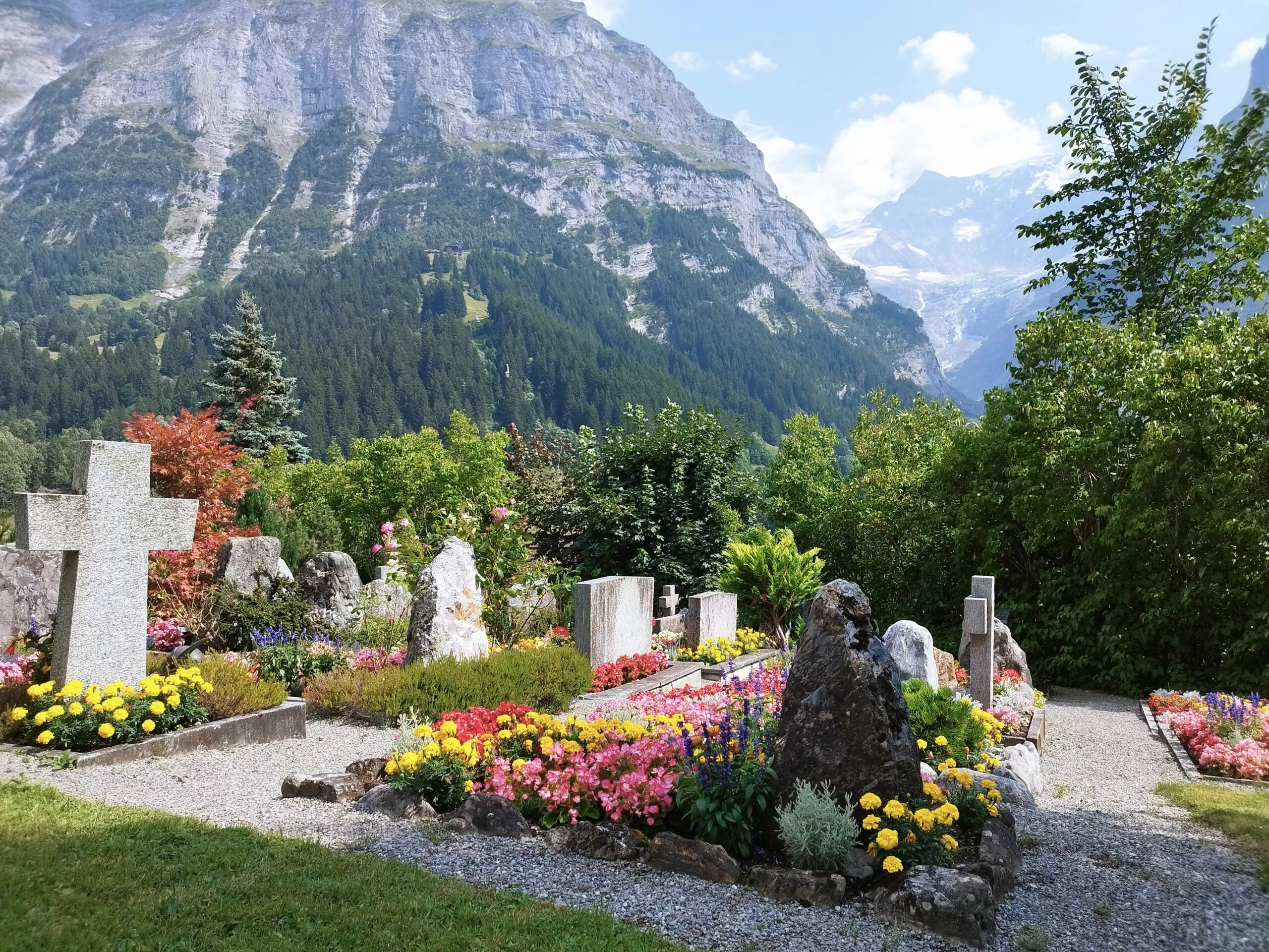 Grindelwald - Beerdigung und Abschiedsfeier bei Eiger, Mönch & Jungfrau