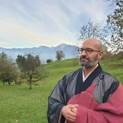 Zen Vater Meister Reding hilft beim Trauerprozess